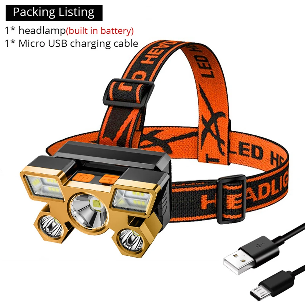 5xLED Beads Portable Night Fishing Headlight 1200mAh USB Rechargeable Waterproof Headlamp Head-Wear Flashlight
5xLED Beads Portable Night Fishing Headlight 1200mAh USB Rechargeable Waterproof Headlamp Head-Wear Flashlight