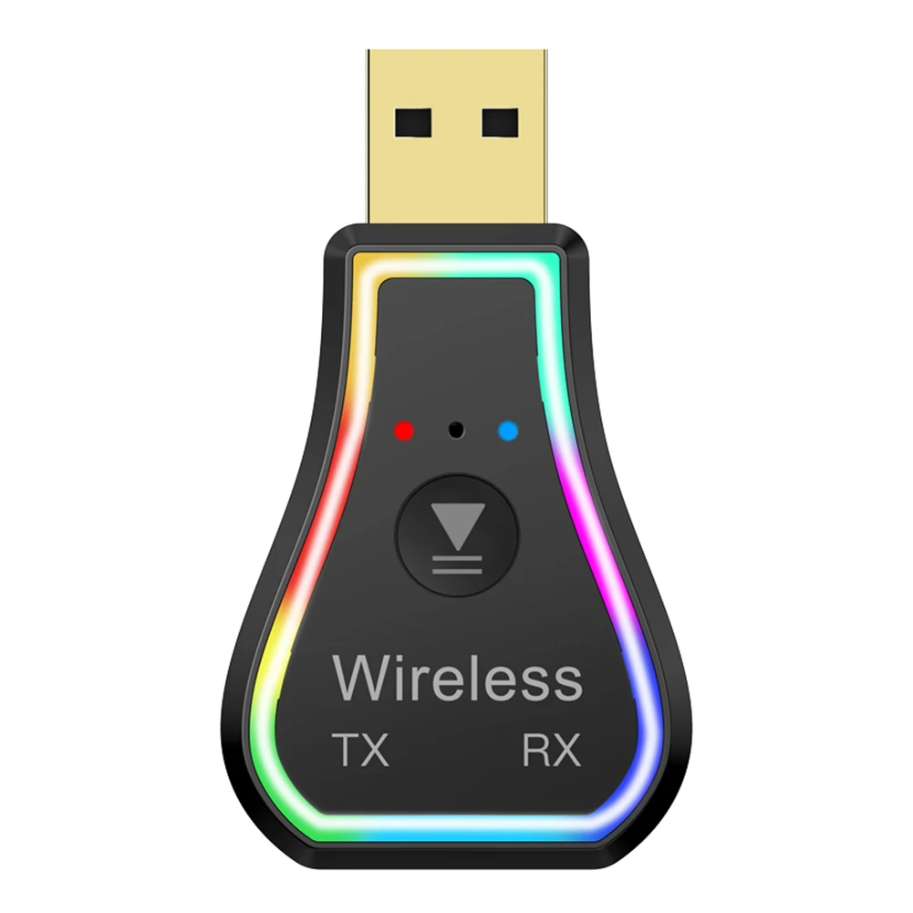 Audio Music Wireless USB Adapter USB Bluetooth-compatible Audio Receiver Transmitter Adapter with 3.5mm AUX Jack LED Backlit
Audio Music Wireless USB Adapter USB Bluetooth-compatible Audio Receiver Transmitter Adapter with 3.5mm AUX Jack LED Backlit
