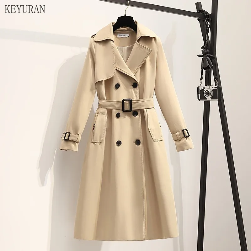 Trench Coat 2021 Spring England Style Women Double Breasted Windbreaker Korean Woman Long Coat Streetwear Khaki Black
Trench Coat 2021 Spring England Style Women Double Breasted Windbreaker Korean Woman Long Coat Streetwear Khaki Black