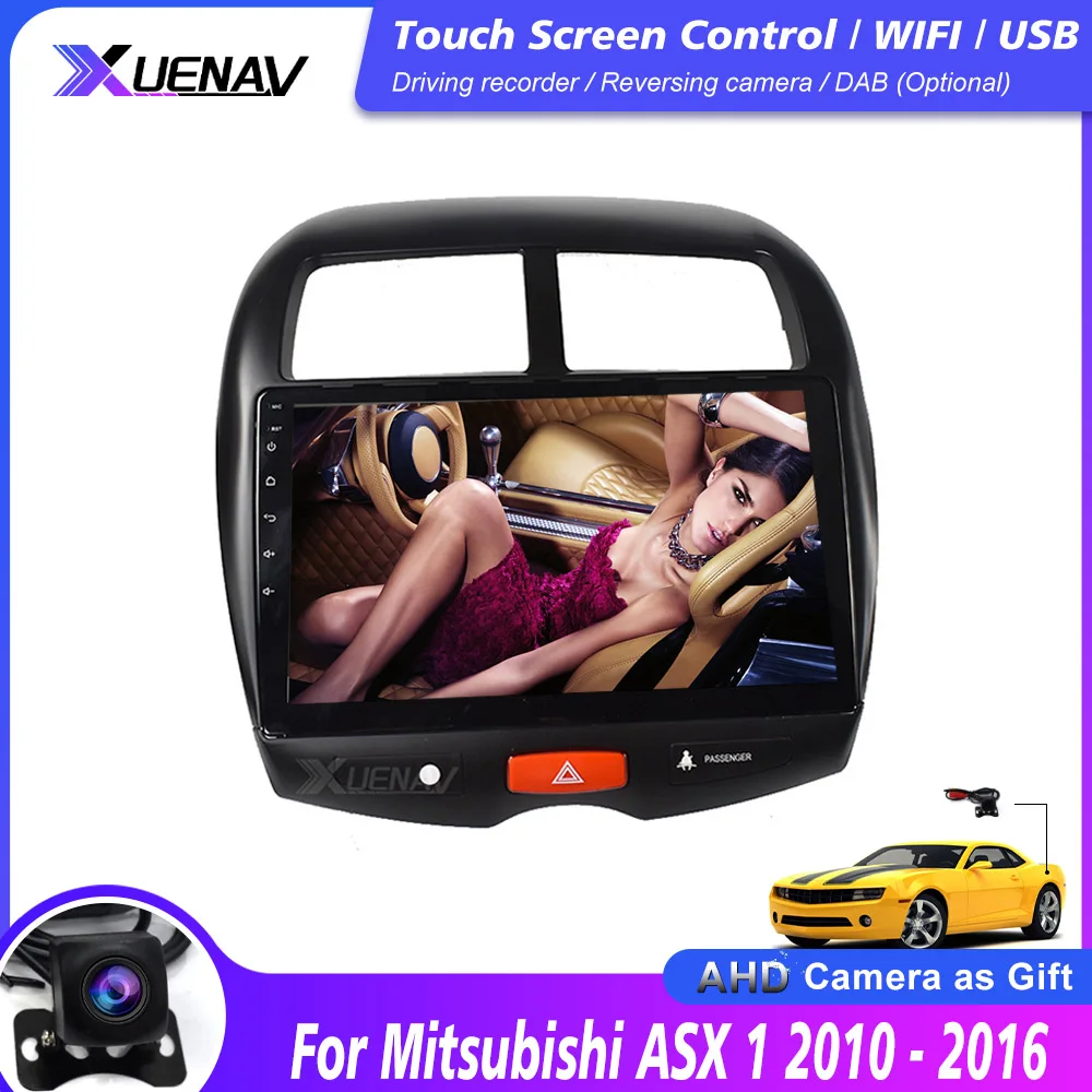 Автомагнитола 2 din для Mitsubishi ASX 1 car 2010-2016 автомобильное радио Авторадио видеоплеер
