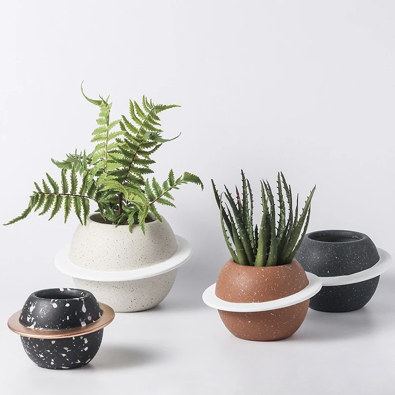 Korean Geometric Planet Ceramic Succulent Flower Pot Minimalist Green Plant Basin Fashion Art Ornament Home Creative Gardening
Korean Geometric Planet Ceramic Succulent Flower Pot Minimalist Green Plant Basin Fashion Art Ornament Home Creative Gardening