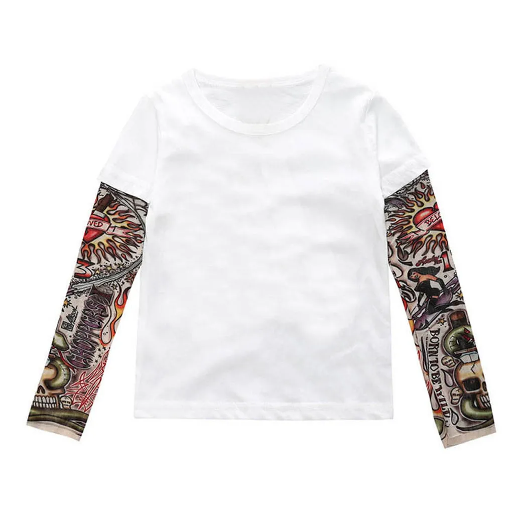 Baby Boys Girls T Shirts Tattoo Sleeve Children Mesh Long Sleeve Cotton Tops Tees 2021 Toddler Kids T-shirts Baby Clothes 
Baby Boys Girls T Shirts Tattoo Sleeve Children Mesh Long Sleeve Cotton Tops Tees 2021 Toddler Kids T-shirts Baby Clothes