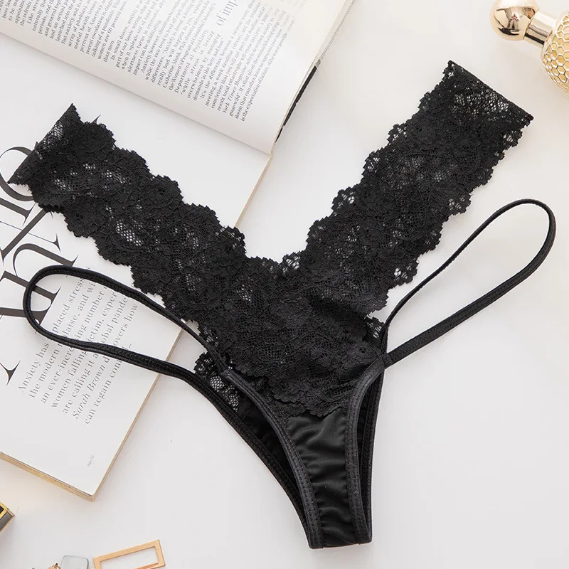 Women's Thong Pants Sexy Lace Panties European Thin Belt G-String Low Waist Solid Clour Underpants Female Lingerie T-Back
Women's Thong Pants Sexy Lace Panties European Thin Belt G-String Low Waist Solid Clour Underpants Female Lingerie T-Back