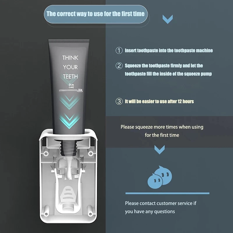 SWABSS Magnetic Adsorption Inverted Toothbrush Holder Automatic Toothpaste Squeezer Dispenser Storage Rack Bathroom Accessories
SWABSS Magnetic Adsorption Inverted Toothbrush Holder Automatic Toothpaste Squeezer Dispenser Storage Rack Bathroom Accessories