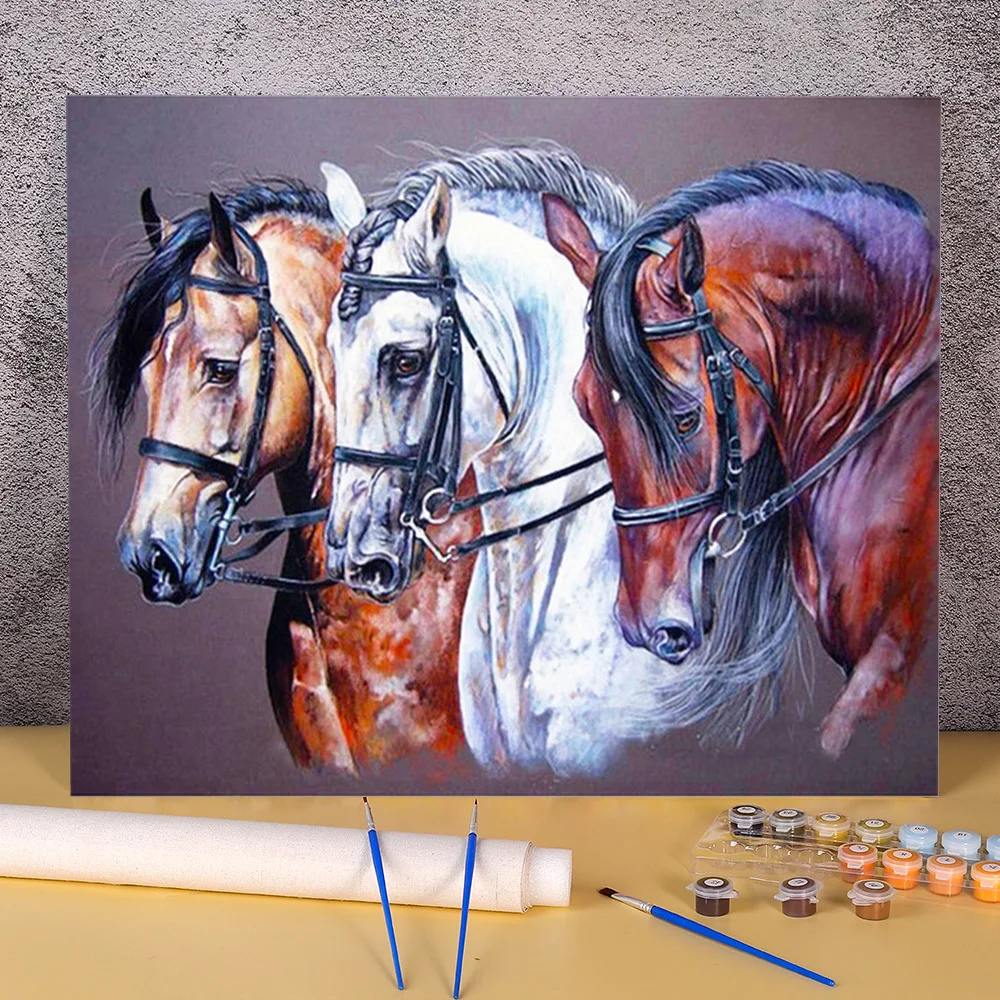 Animal Horse DIY Paint By Numbers Package Oil Paints 40*50 Oil Painting Home Decoration Children Handicraft Drawing 
Animal Horse DIY Paint By Numbers Package Oil Paints 40*50 Oil Painting Home Decoration Children Handicraft Drawing