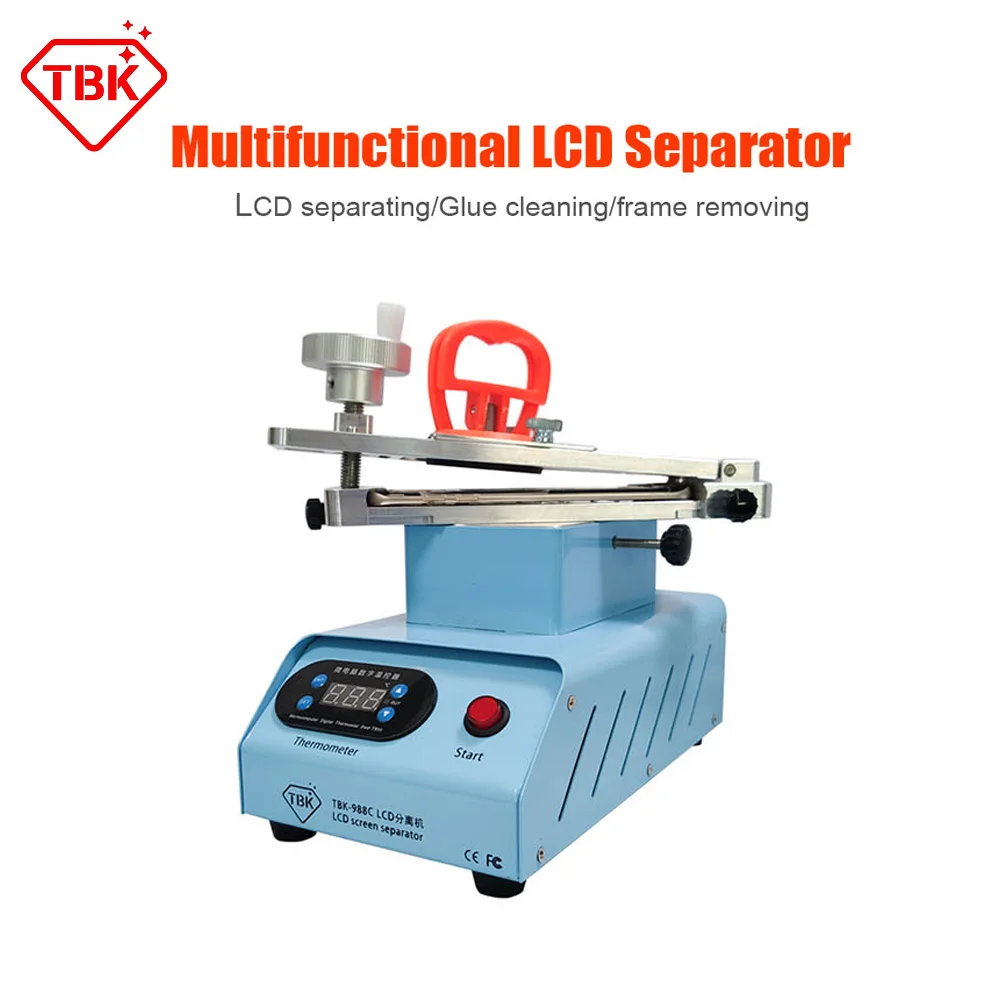 TBK 988C 250W Built-in Double Vacuum Pumps Flat Edge LCD Touch Screen Rotary Separator Machine For Samsung S8 Max 7 Inches
TBK 988C 250W Built-in Double Vacuum Pumps Flat Edge LCD Touch Screen Rotary Separator Machine For Samsung S8 Max 7 Inches