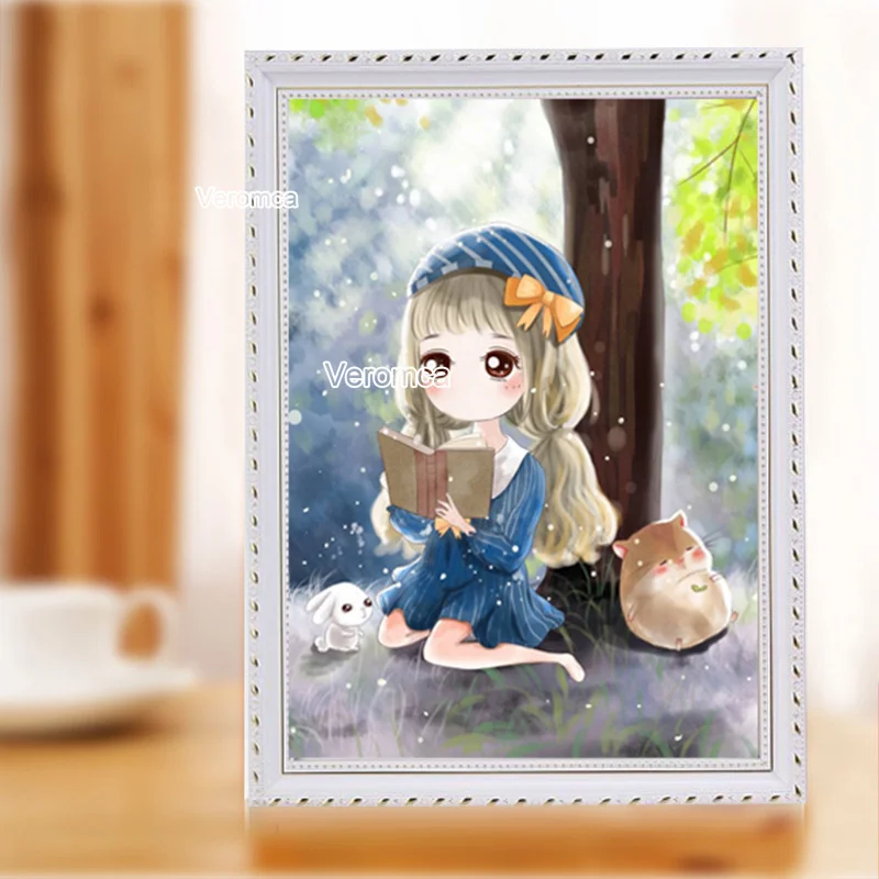 Cartoon Diamond Painting Little Girl Reading Under The Tree Diy Diamond Embroidery Full Drill Cross Stitch Children Room Decor
Cartoon Diamond Painting Little Girl Reading Under The Tree Diy Diamond Embroidery Full Drill Cross Stitch Children Room Decor