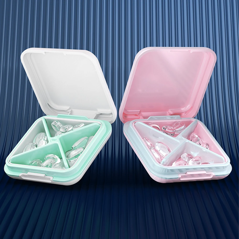 Square 4 Grid Pill Box Waterproof Medicine Storage Travel Pill Case for Tablets Vitamin Container Plastic Box Capsules Organizer
Square 4 Grid Pill Box Waterproof Medicine Storage Travel Pill Case for Tablets Vitamin Container Plastic Box Capsules Organizer