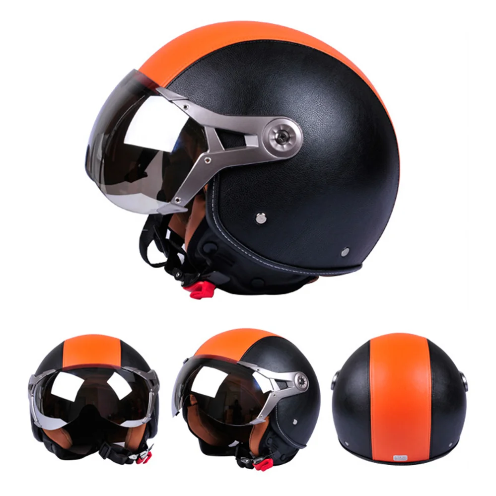 Fashion Brand GXT Classic Retro 3/4 Open Face Motorcycle Helmet With Goggles Vintage Motocross Racing Jet Capacete Moto Casco
Fashion Brand GXT Classic Retro 3/4 Open Face Motorcycle Helmet With Goggles Vintage Motocross Racing Jet Capacete Moto Casco