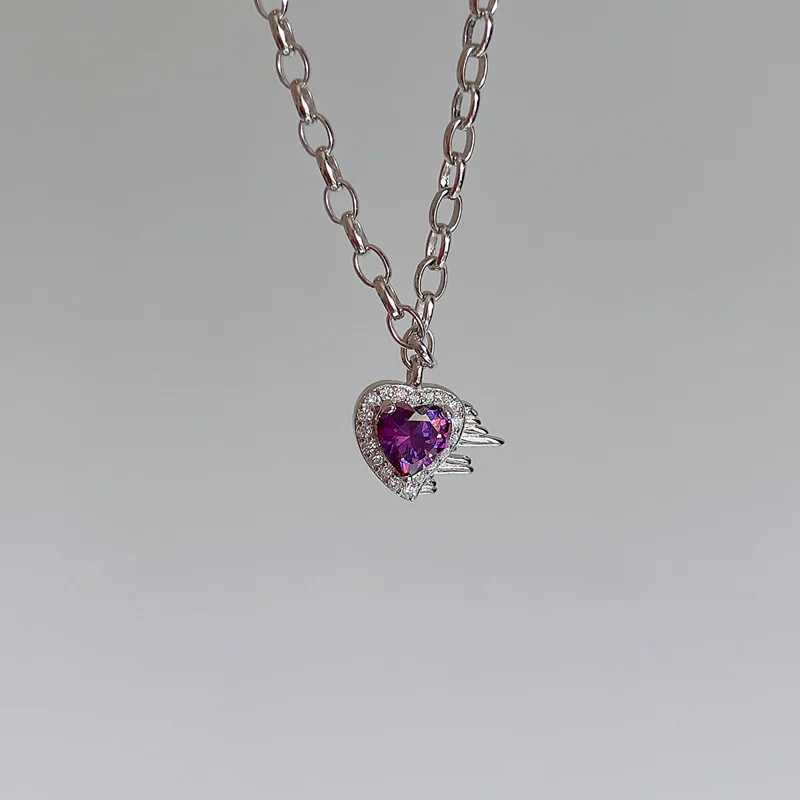 Silvology 925 Sterling Silver Purple Zirconia Heart Pendant Necklace for Women Mysterious Luxury Necklace 2021 Designer Jewelry
Silvology 925 Sterling Silver Purple Zirconia Heart Pendant Necklace for Women Mysterious Luxury Necklace 2021 Designer Jewelry