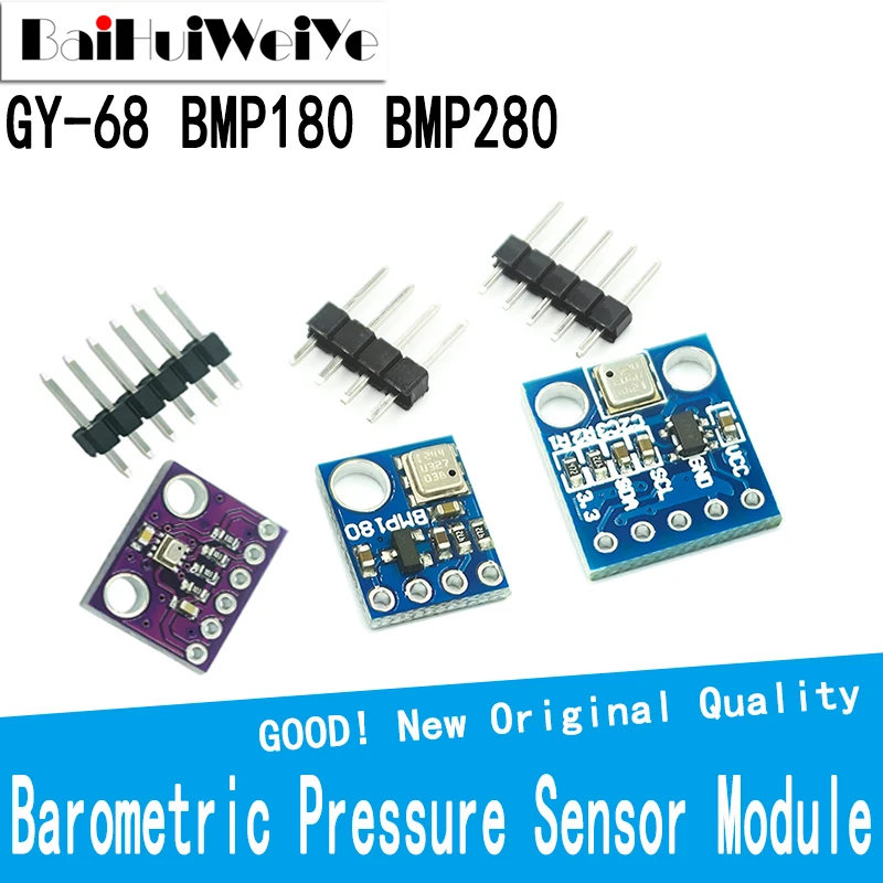 GY-68 BMP180 Replace BMP085 BMP280 Digital Barometric Pressure Sensor Module for arduino BMP280 3.3 5V
GY-68 BMP180 Replace BMP085 BMP280 Digital Barometric Pressure Sensor Module for arduino BMP280 3.3 5V