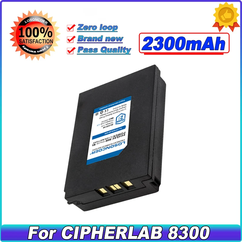 Аккумулятор LOSONCOER 2300 мАч для CIPHERLAB 8300 B8370BT000004 B837GA00131 B83X0BT000001 BA-83S1A8 KB1A371800L86
Аккумулятор LOSONCOER 2300 мАч для CIPHERLAB 8300 B8370BT000004 B837GA00131 B83X0BT000001 BA-83S1A8 KB1A371800L86