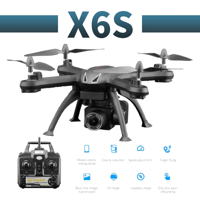 Профессиональный Дрон X6S с камерой 480p/1080p HD Wi Fi FPV щеткой двигателем пропеллером