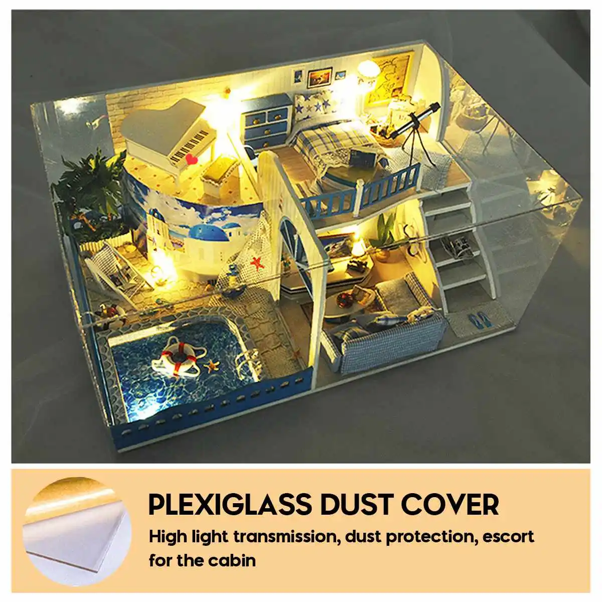 Doll House Wooden Furniture Diy House Miniature Box Puzzle Assemble 3D Miniaturas Dollhouse Kits Toys For Children Birthday Gift
Doll House Wooden Furniture Diy House Miniature Box Puzzle Assemble 3D Miniaturas Dollhouse Kits Toys For Children Birthday Gift