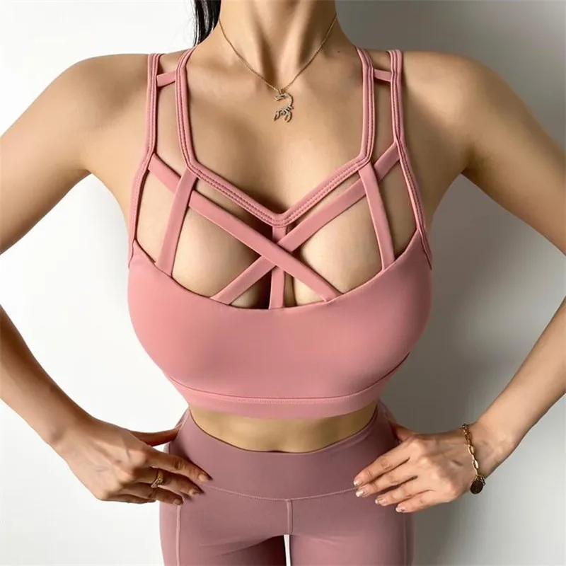 New Weave Cross Women Sports Bra Sexy Beautiful Back Yoga Top 6 Color Running Bra Gym Sexy Shockproof Fitness Exercise Underwear
New Weave Cross Women Sports Bra Sexy Beautiful Back Yoga Top 6 Color Running Bra Gym Sexy Shockproof Fitness Exercise Underwear