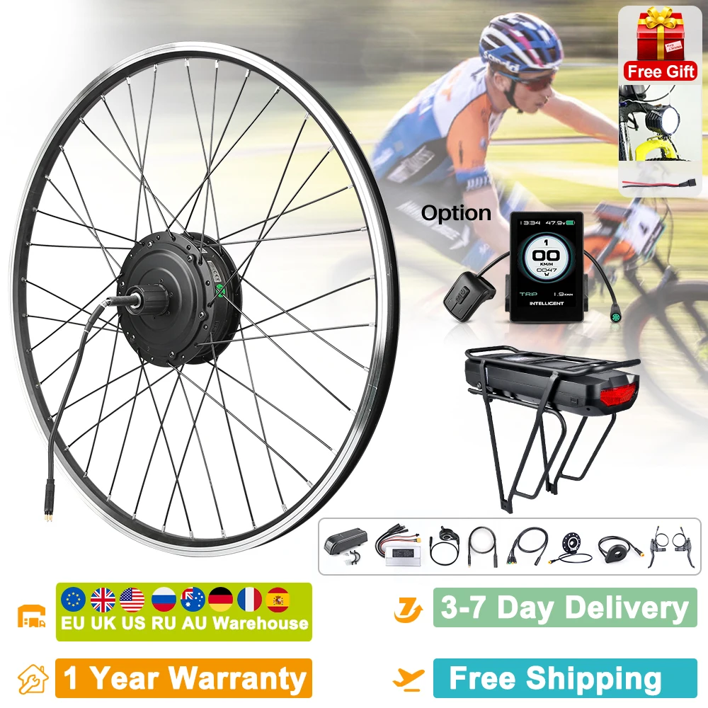 Bafang Rear Hub Motor Ebike Conversion Kit Cassette 36V 250W Electric Bicycle Wheel Drive Bike Engine with 22.5Ah Hanger Battery
Bafang Rear Hub Motor Ebike Conversion Kit Cassette 36V 250W Electric Bicycle Wheel Drive Bike Engine with 22.5Ah Hanger Battery
