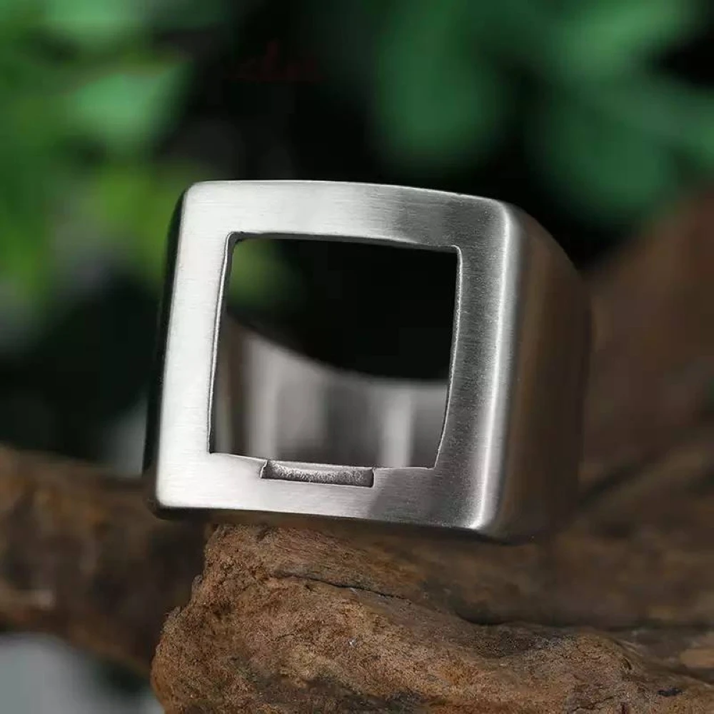 USA Size 6/8/10 Titanium Steel Square Hollow Ring Silver Plated Men Women Simple Hip Hop Bague Anel Finger Jewelry Free Shipping
USA Size 6/8/10 Titanium Steel Square Hollow Ring Silver Plated Men Women Simple Hip Hop Bague Anel Finger Jewelry Free Shipping