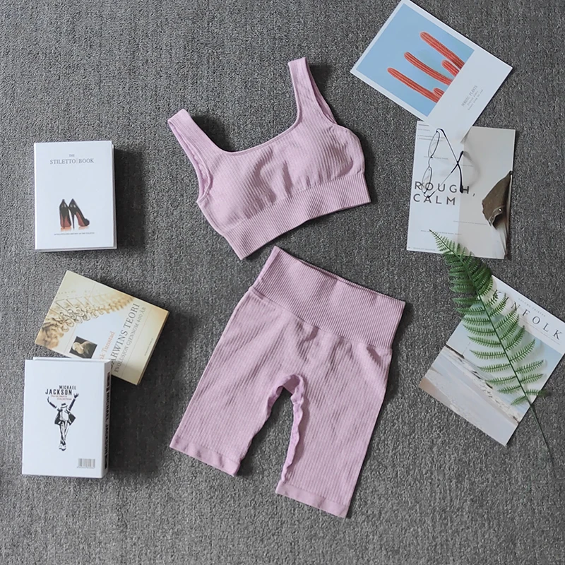 ANHFKZLEE Seamless Yoga Set Gym Clothes Fitness Women Sports Bra High Waist Shorts Workout Set Outfits Sports Suits
ANHFKZLEE Seamless Yoga Set Gym Clothes Fitness Women Sports Bra High Waist Shorts Workout Set Outfits Sports Suits