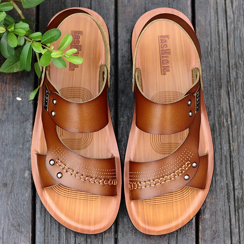 Men Leather Summer Slippers Outdoor Breathable Beach Shoes Flip Flops Fashion Shoes Indoor Slides Man Home Flat Sandals
Men Leather Summer Slippers Outdoor Breathable Beach Shoes Flip Flops Fashion Shoes Indoor Slides Man Home Flat Sandals
