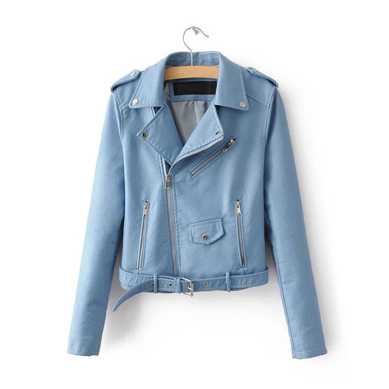 New Spring Fashion Bright Colors High Quality Ladies Basic Street Women Short Pu Leather Jacket Quick Accessories
New Spring Fashion Bright Colors High Quality Ladies Basic Street Women Short Pu Leather Jacket Quick Accessories