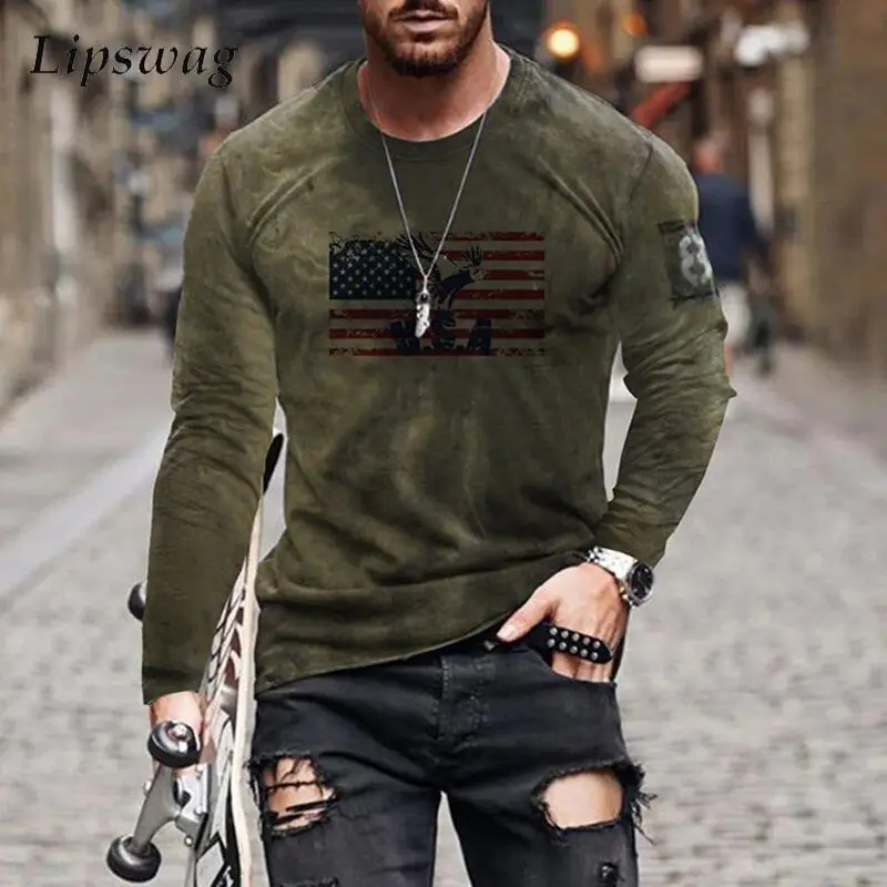 2021 New Mens Fashion Pattern Printed T-shirts Autumn Casual Long Sleeve O-Neck Tee Shirt For Men Harajuku Loose Tops Streetwear
2021 New Mens Fashion Pattern Printed T-shirts Autumn Casual Long Sleeve O-Neck Tee Shirt For Men Harajuku Loose Tops Streetwear