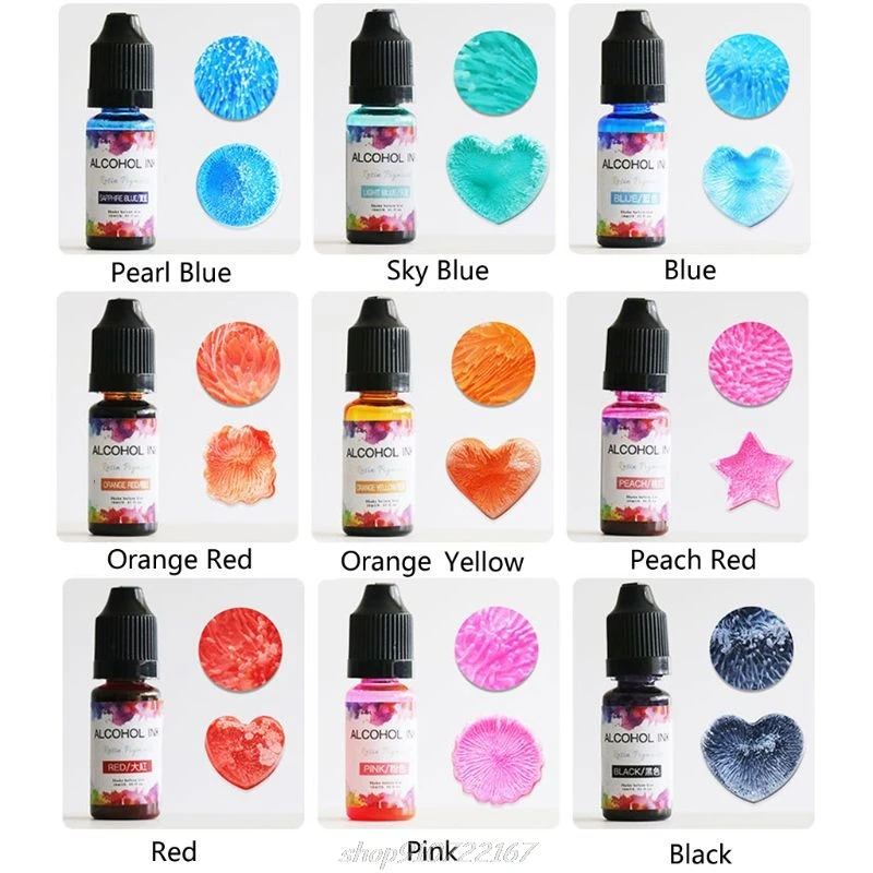 24 Colors 10ML Art Ink Alcohol Resin Pigment Kit Liquid Resin Colorant Dye Ink Diffusion UV Epoxy Resin O27 20 Dropshipping
24 Colors 10ML Art Ink Alcohol Resin Pigment Kit Liquid Resin Colorant Dye Ink Diffusion UV Epoxy Resin O27 20 Dropshipping