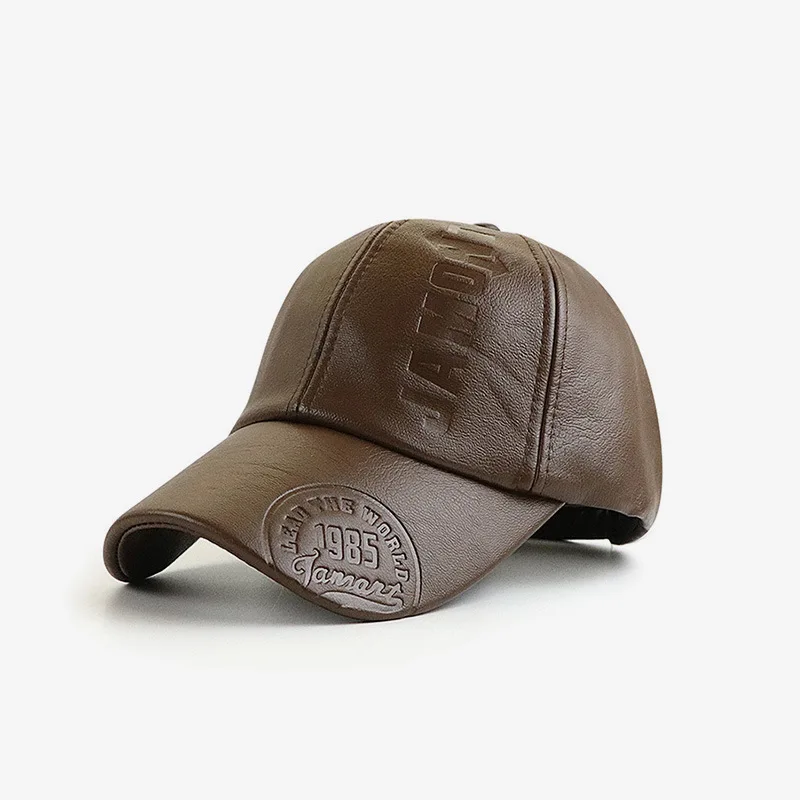 Pu Leather Baseball Cap Embossed European American Fashion Men's Outdoor Hat
Pu Leather Baseball Cap Embossed European American Fashion Men's Outdoor Hat