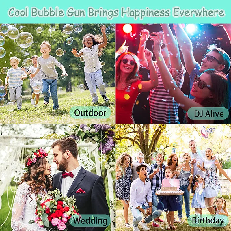 Kids Gatling Bubble Gun Toys Summer Automatic Soap Water Bubble Machine For Children Toddlers Indoor Outdoor Wedding Bubble
Kids Gatling Bubble Gun Toys Summer Automatic Soap Water Bubble Machine For Children Toddlers Indoor Outdoor Wedding Bubble