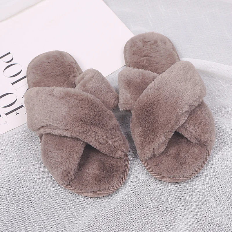 Winter Women House Slippers Faux Fur Fashion Warm Shoes Woman Slip On Flats Female Slides Black Cozy Home Furry Slippers
Winter Women House Slippers Faux Fur Fashion Warm Shoes Woman Slip On Flats Female Slides Black Cozy Home Furry Slippers