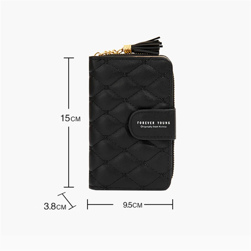 Women's Leather Short Wallets Rhombus Tassel Zipper Hasp Card Holder High-Capacity Coin Money Pouch Purse Ladies Fashion Clutch
Women's Leather Short Wallets Rhombus Tassel Zipper Hasp Card Holder High-Capacity Coin Money Pouch Purse Ladies Fashion Clutch