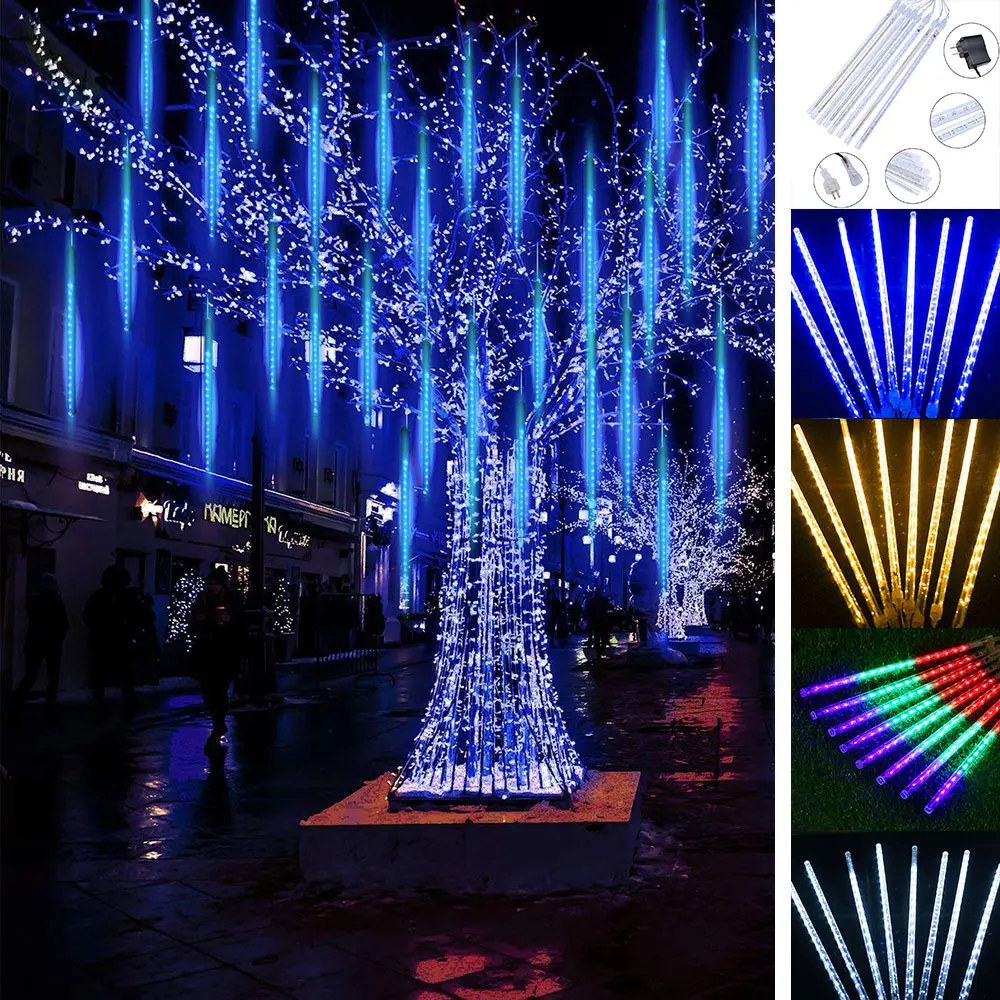 1-4 Pack LED Meteor Shower Rain Lights 30-50CM Waterproof Xmas Decor Falling String Light for Wedding Party Christmas Lights D30
1-4 Pack LED Meteor Shower Rain Lights 30-50CM Waterproof Xmas Decor Falling String Light for Wedding Party Christmas Lights D30