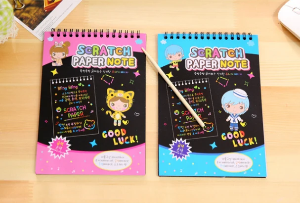 1 Book Colorful Dazzle Scratch Note Sketchbook Paper DIY Coils Drawing Book Children Drawing Book Funny Cartoon Scrachbook
1 Book Colorful Dazzle Scratch Note Sketchbook Paper DIY Coils Drawing Book Children Drawing Book Funny Cartoon Scrachbook