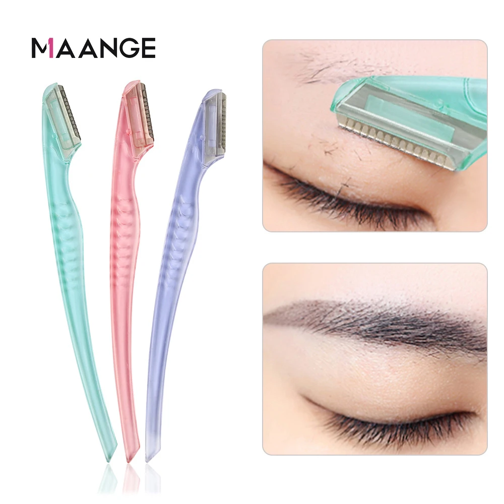 MAANGE 3pcs/pack Colorful Eyebrow Trimmer Makeup Knife Eyebrow Blades Face Hair Removal Safe Scraper Shaver Makeup Beauty Tools
MAANGE 3pcs/pack Colorful Eyebrow Trimmer Makeup Knife Eyebrow Blades Face Hair Removal Safe Scraper Shaver Makeup Beauty Tools