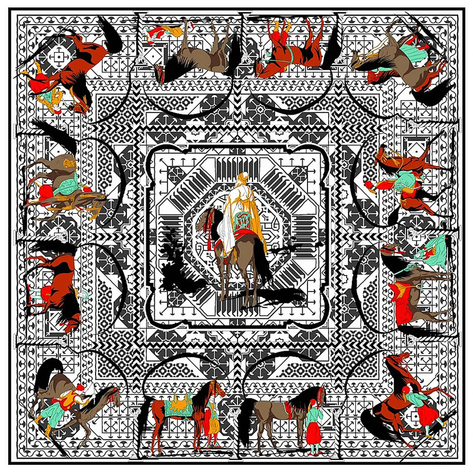 130cm Brand War-Horse Knight Winter Big Square Scarf 100% Twill Silk Scarf Women Kerchief Scarves For Ladies Rivet Fashion Shawl
130cm Brand War-Horse Knight Winter Big Square Scarf 100% Twill Silk Scarf Women Kerchief Scarves For Ladies Rivet Fashion Shawl