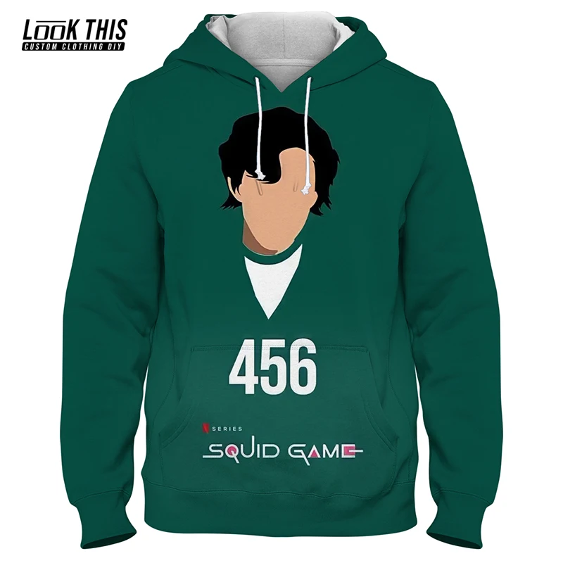 New Squid Game 3D Print Korean TV Same Hoodies Sweater Men's Pullover Loose Sweater Hoodie Unisex Streetwear Style Autumn Tops
New Squid Game 3D Print Korean TV Same Hoodies Sweater Men's Pullover Loose Sweater Hoodie Unisex Streetwear Style Autumn Tops