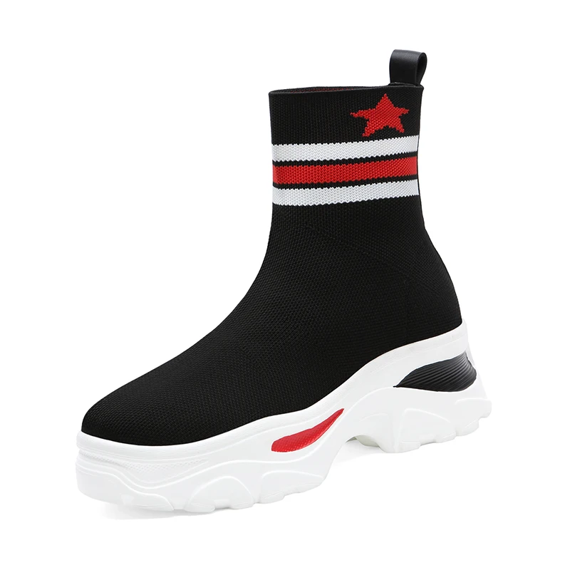 Round-Toe Flat-Heeled High-Top Shoes, Women'S Shoes With Color Matching Feet, Women'S Shoes With Waterproof Platform
Round-Toe Flat-Heeled High-Top Shoes, Women'S Shoes With Color Matching Feet, Women'S Shoes With Waterproof Platform