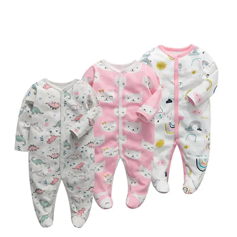 3 Pcs/lot Baby Romper Long Sleeves 100% Cotton Comfortable Baby Pajamas Cartoon Printed Newborn Baby Boy Girl Clothes
3 Pcs/lot Baby Romper Long Sleeves 100% Cotton Comfortable Baby Pajamas Cartoon Printed Newborn Baby Boy Girl Clothes