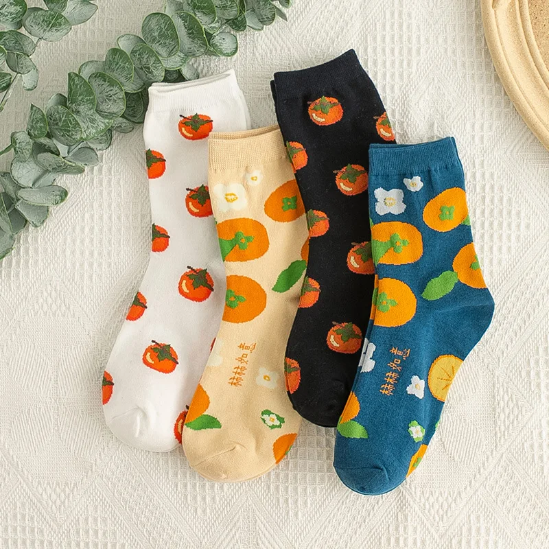 High Quality Women Socks Korean Cartoon Fruit Pattern Cute Pink Socks Cotton Mid Tube Breathable and Comfortable Sock Female
High Quality Women Socks Korean Cartoon Fruit Pattern Cute Pink Socks Cotton Mid Tube Breathable and Comfortable Sock Female