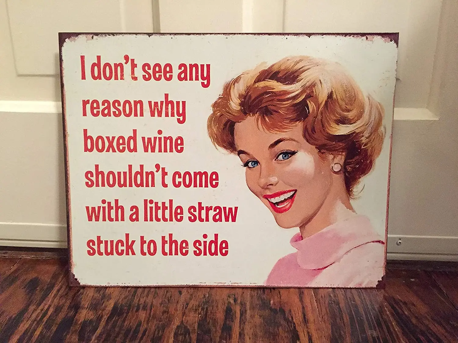 Diuangfoong Boxed Wine Vintage Reproduction Metal Sign 12" x 8"
Diuangfoong Boxed Wine Vintage Reproduction Metal Sign 12" x 8"