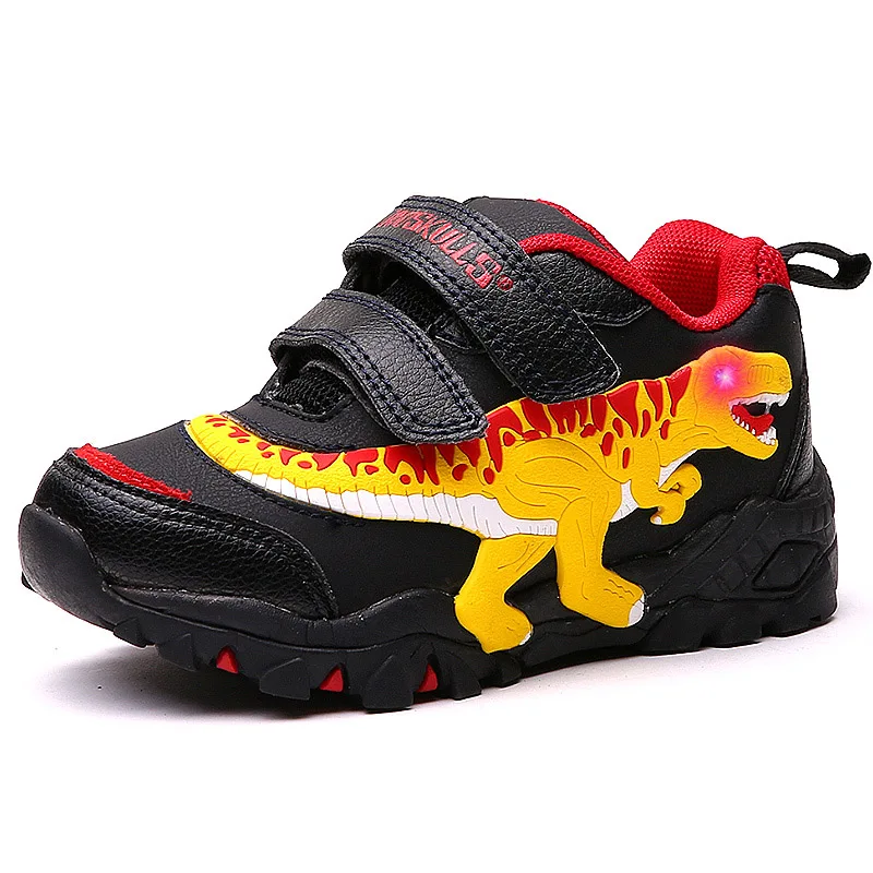 Dinoskulls/Детская Осенняя обувь Коллекция 2019 года Детские кроссовки светодиодный