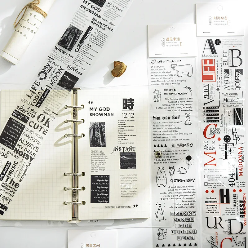 6*35cm washi tape Vintage English sticker waterproof material DIY Scrapbooking Planner Sticker Stationery School Supplies
6*35cm washi tape Vintage English sticker waterproof material DIY Scrapbooking Planner Sticker Stationery School Supplies