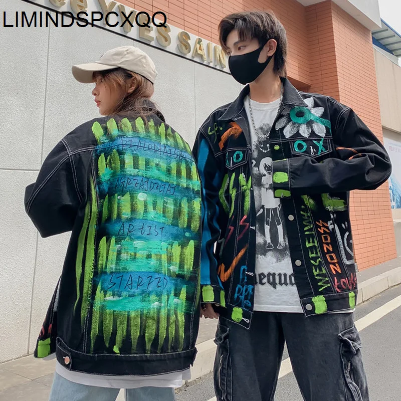 Letter Graffiti Hand Painted Ladies Denim Jackets 2021 Harajuku BF Spring Fashion Jean Coats Tops Loose Hip Hop Casaco Feminino
Letter Graffiti Hand Painted Ladies Denim Jackets 2021 Harajuku BF Spring Fashion Jean Coats Tops Loose Hip Hop Casaco Feminino
