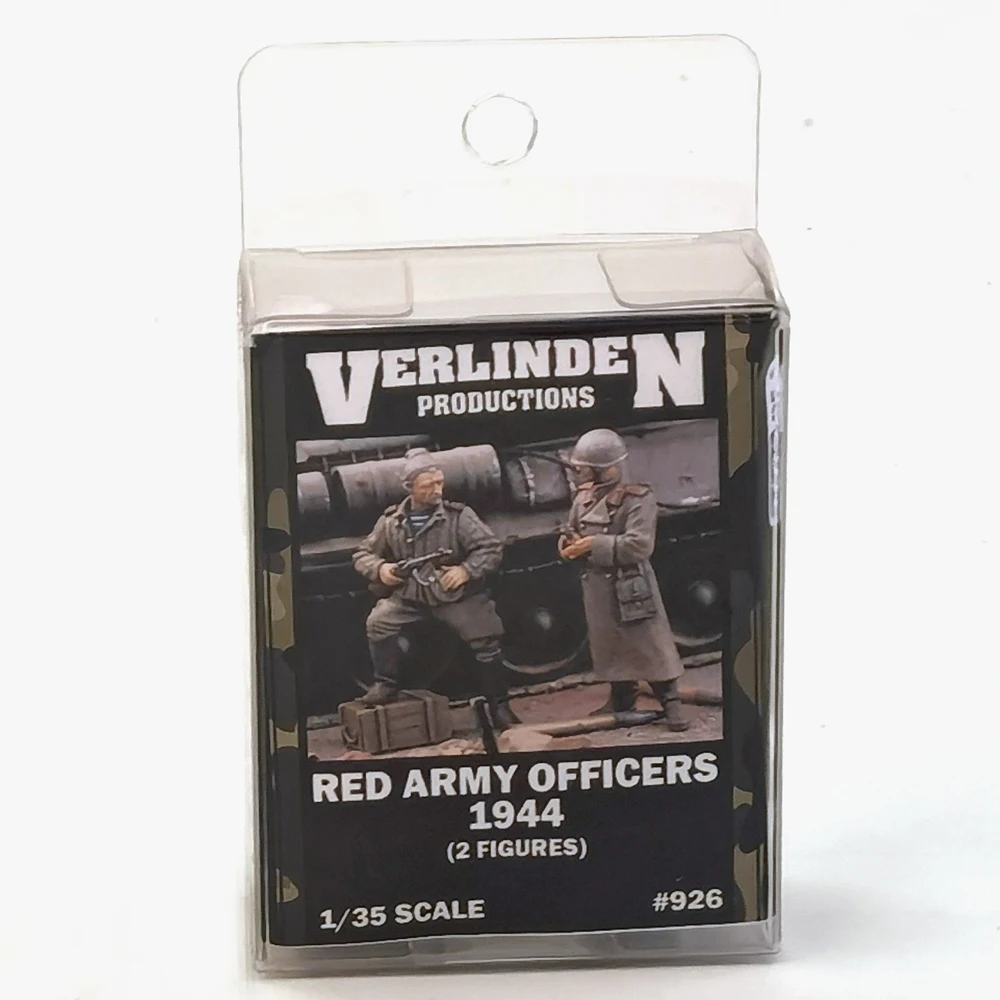 

1/35 WWII Russian Red Army Officers Standing w/Weapons 1944 (2 Figures/Set) VERLINDEN #926 Resin Kits Unassembled Uncolored