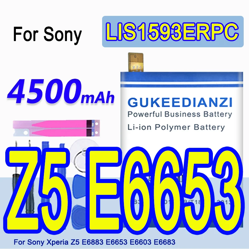 GUKEEDIANZI 2019 Новый LIS1593ERPC 4500mAh телефонный Сменный аккумулятор для Sony Xperia Z5 E6883 E6653 E6683