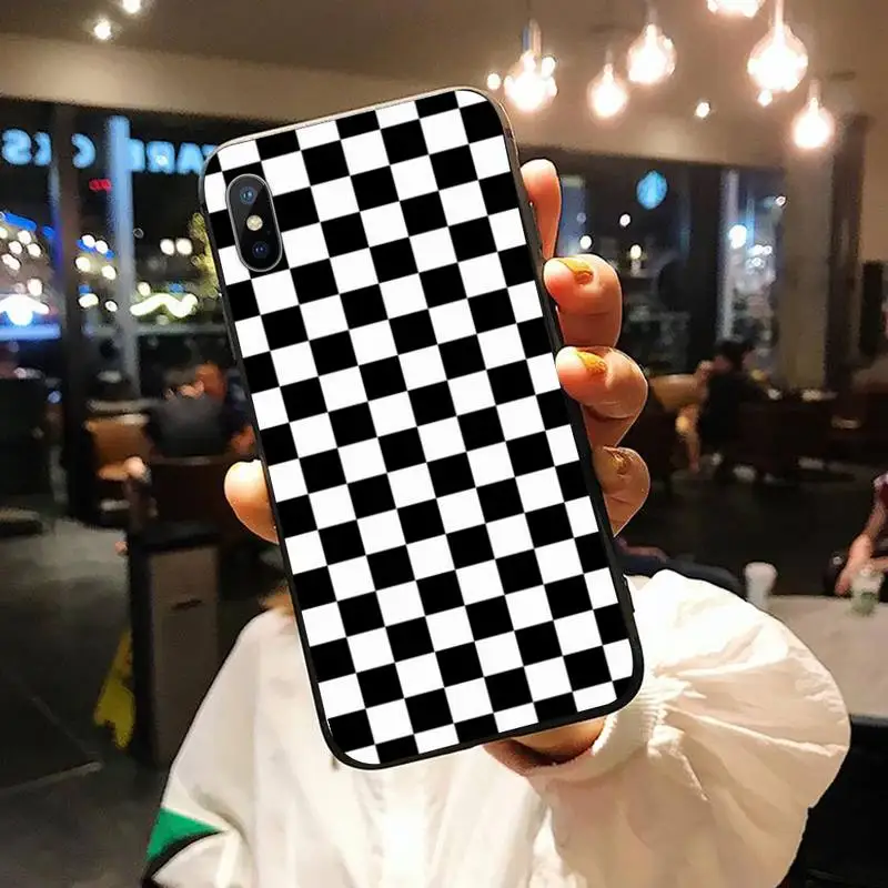 Back Cover Black white checkered Phone Case for iPhone 11 12 pro XS MAX 8 7 6 6S Plus X 5S SE 2020 XR
Back Cover Black white checkered Phone Case for iPhone 11 12 pro XS MAX 8 7 6 6S Plus X 5S SE 2020 XR
