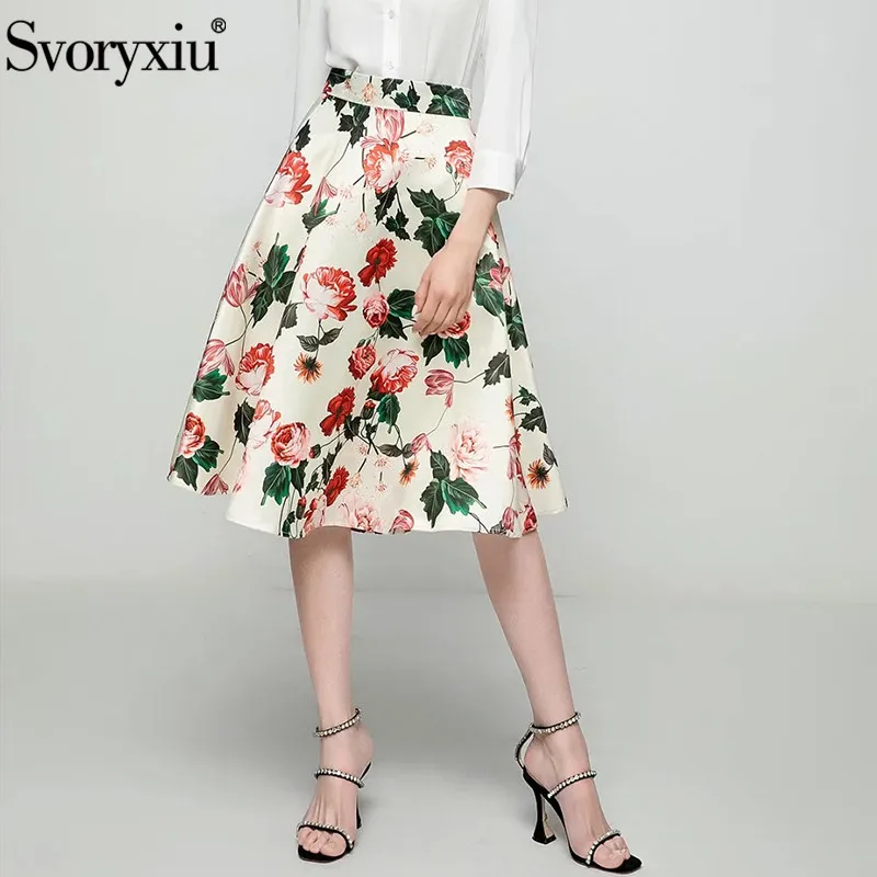 Svoryxiu Runway Designer Summer Fashion A Line Skirt Women's Elegant Flower Print Midi Skirt
Svoryxiu Runway Designer Summer Fashion A Line Skirt Women's Elegant Flower Print Midi Skirt
