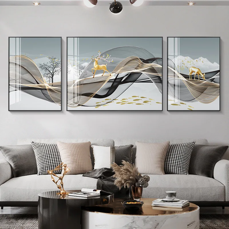 3Pcs Modern Simplicity Lucky Elk Living Room No Frame Canvas Decorative Painting Poster Picture Album Photo Home Decor Wall Art
3Pcs Modern Simplicity Lucky Elk Living Room No Frame Canvas Decorative Painting Poster Picture Album Photo Home Decor Wall Art