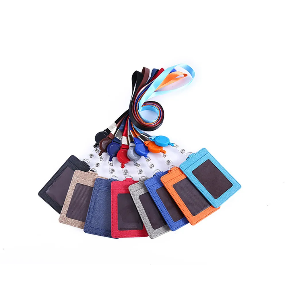 New Style Card Holder Simple Solid Color Retractable Lanyard Card Holder Identity Badge Reel Rope Card Case Id Ic Holders
New Style Card Holder Simple Solid Color Retractable Lanyard Card Holder Identity Badge Reel Rope Card Case Id Ic Holders