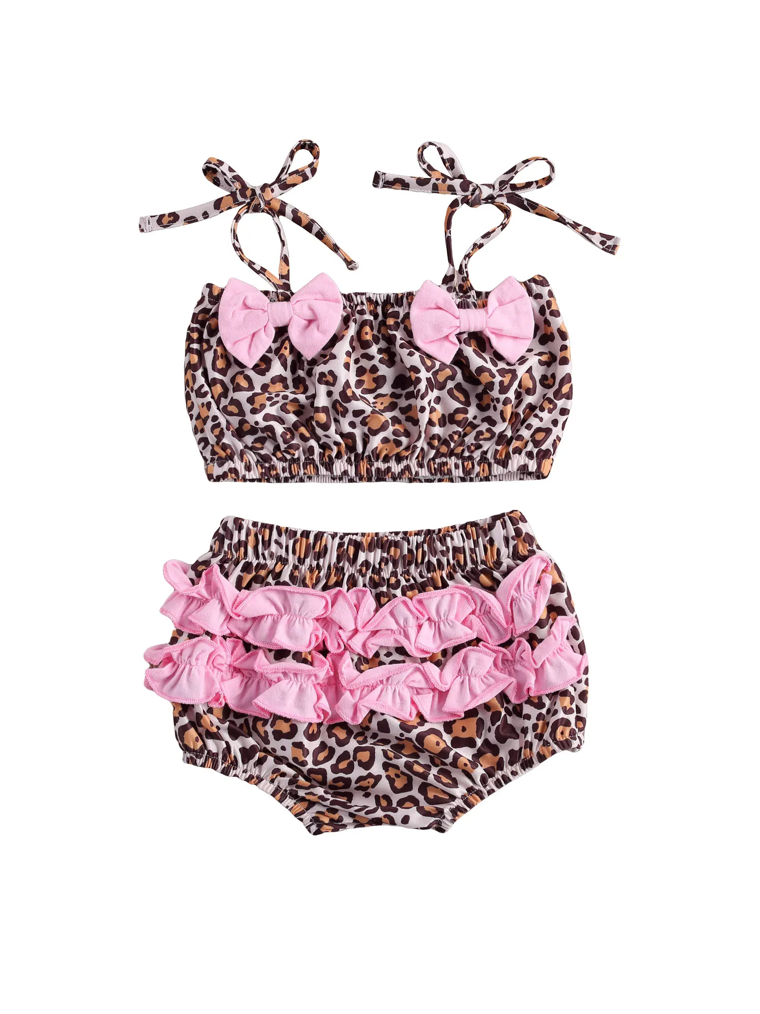 2021 Kids Baby Girls 2-piece Swimming Suit Sleeveless Leopard Bandage Top+Bottoms Set Fashion Bathing Suit Beachwear Bikini Sets 
2021 Kids Baby Girls 2-piece Swimming Suit Sleeveless Leopard Bandage Top+Bottoms Set Fashion Bathing Suit Beachwear Bikini Sets