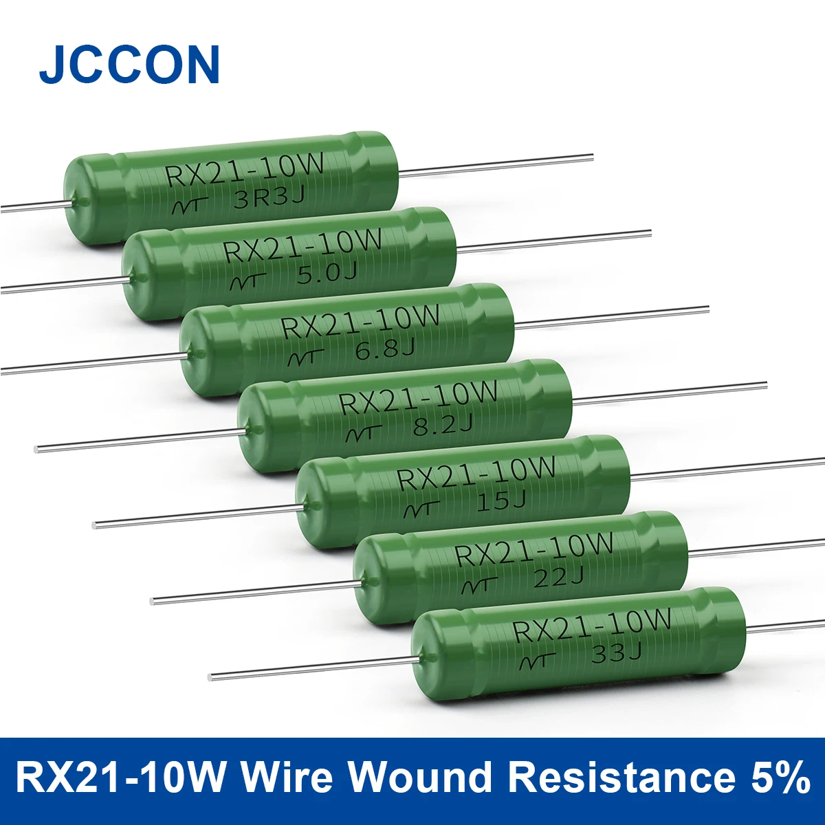 10Pcs RX21 10W Wire Wound Resistance 5% 1R 10R 12R 15R 20R 22R 51R 56R 100R RX21-10W Speaker Crossover Wire Winding Resistor
10Pcs RX21 10W Wire Wound Resistance 5% 1R 10R 12R 15R 20R 22R 51R 56R 100R RX21-10W Speaker Crossover Wire Winding Resistor